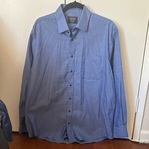 Nordstrom Men's Classic Blue Dress Shirt